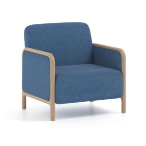 Care home furniture - Cameo armchair with padded seat and back