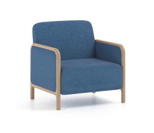 Care home furniture - Cameo armchair with padded seat and back