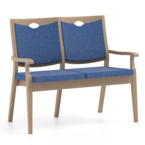 two seater dining chair model CALYPSO 18-43/1