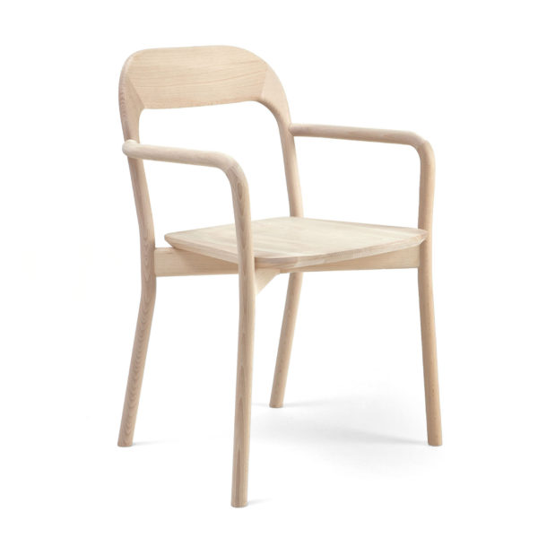 Care home furniture - Beech dining chair Earl model without armrests