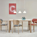 Care home furniture - Santiago dining chairs around table
