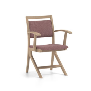 Care home furniture - Polka dining chair padded with armrests, model 30 63