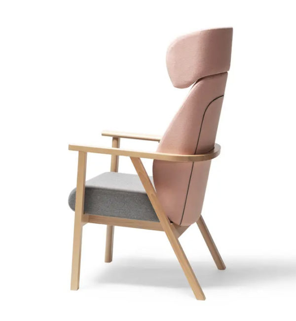 Care home furniture - Santiago relaxation armchair side view