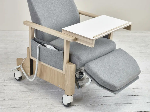 Care home furniture - Santiago electric recliner with tray